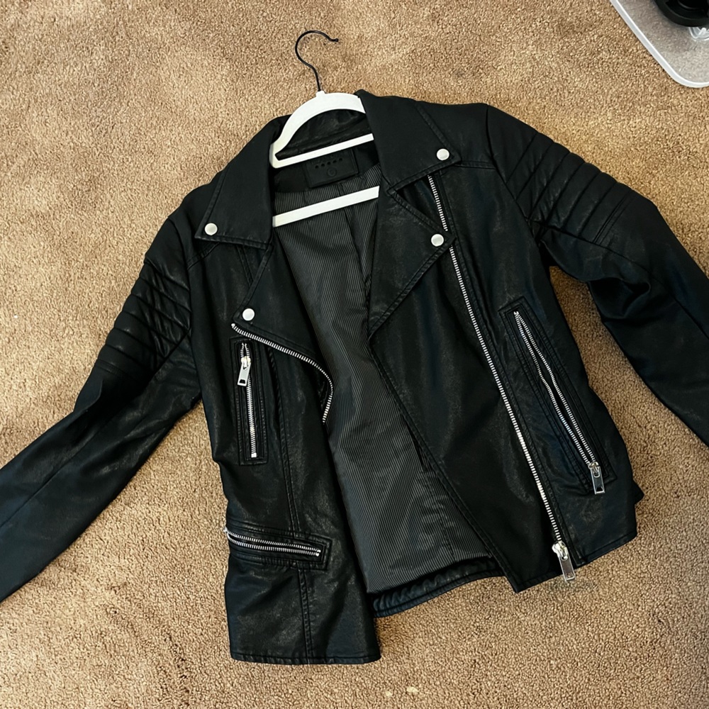 BLANKNYC Motto Leather Jacket
